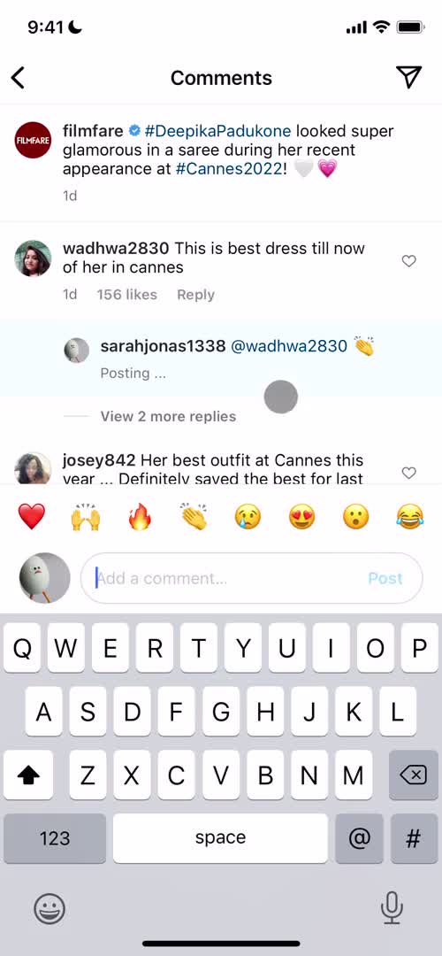 Commenting screenshot