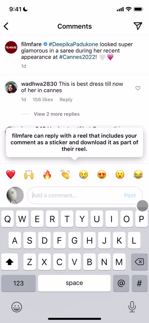 Commenting screenshot