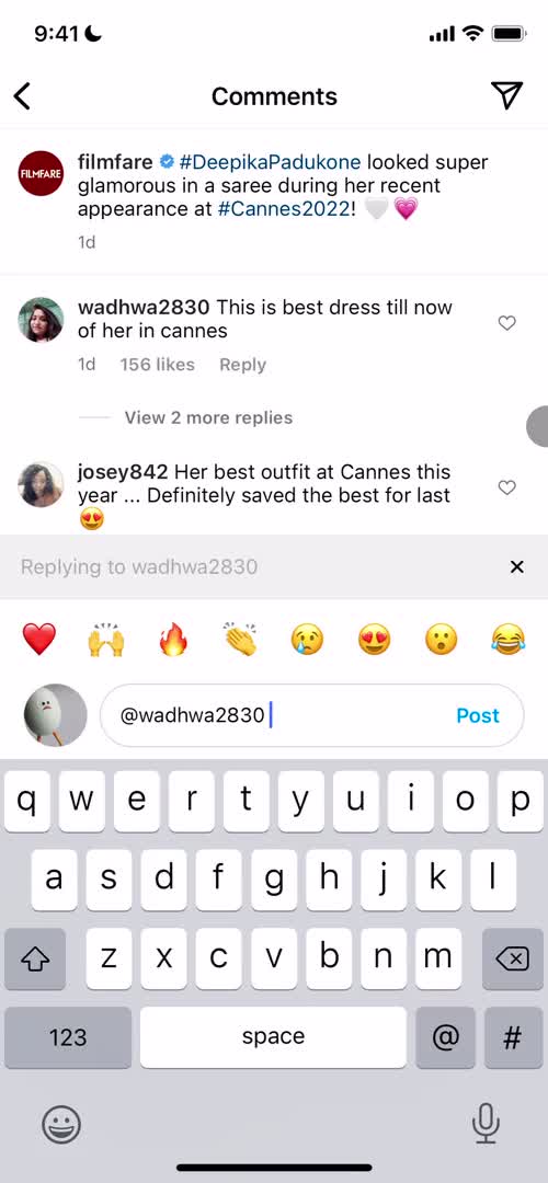 Commenting screenshot