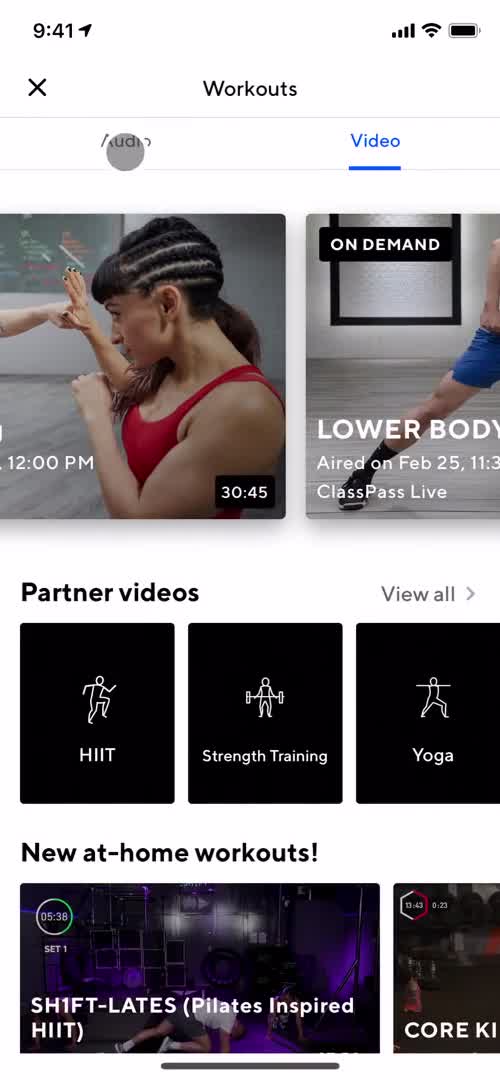 Discovering content on ClassPass video thumbnail