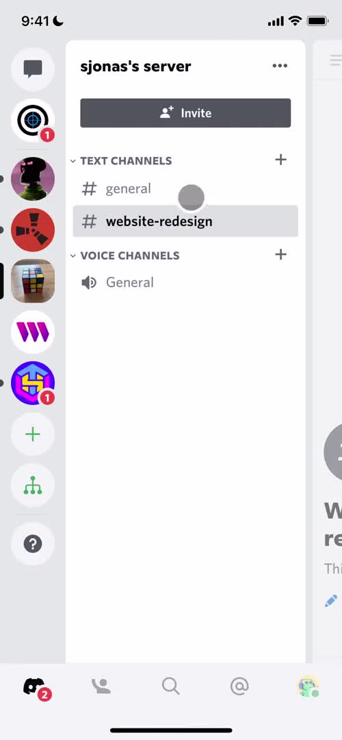 Creating a channel screenshot