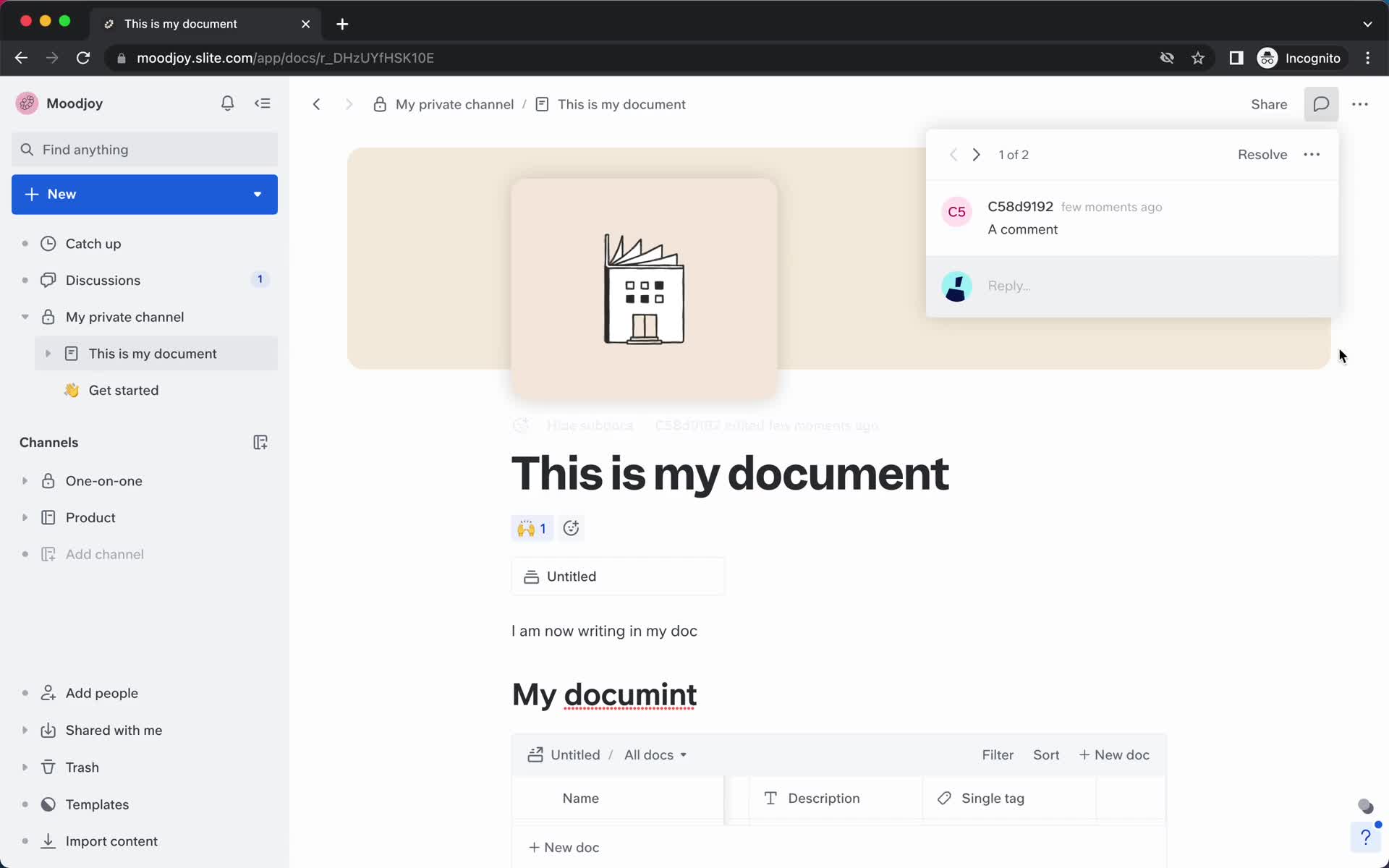 Creating a document screenshot