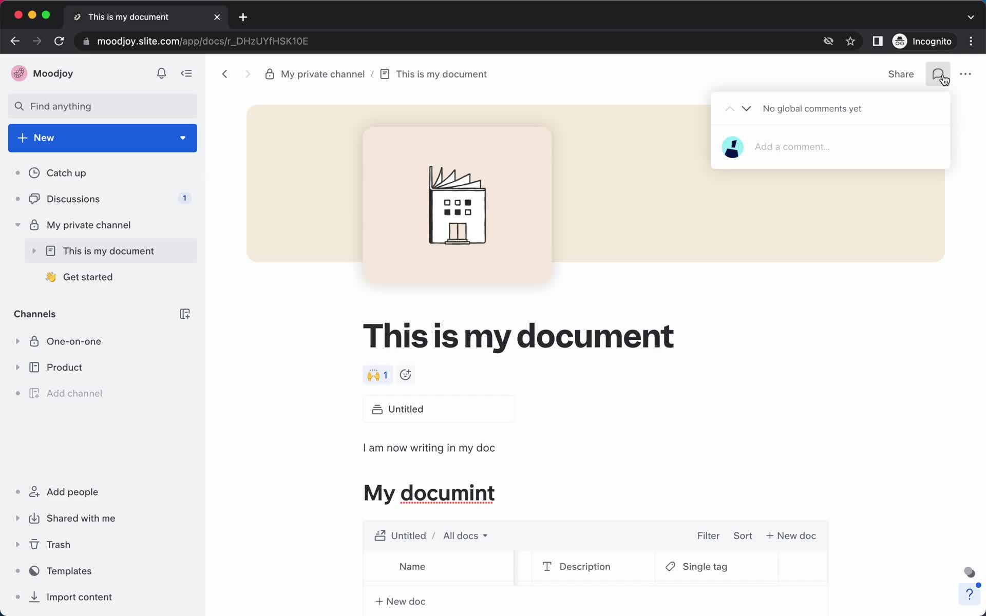 Creating a document screenshot