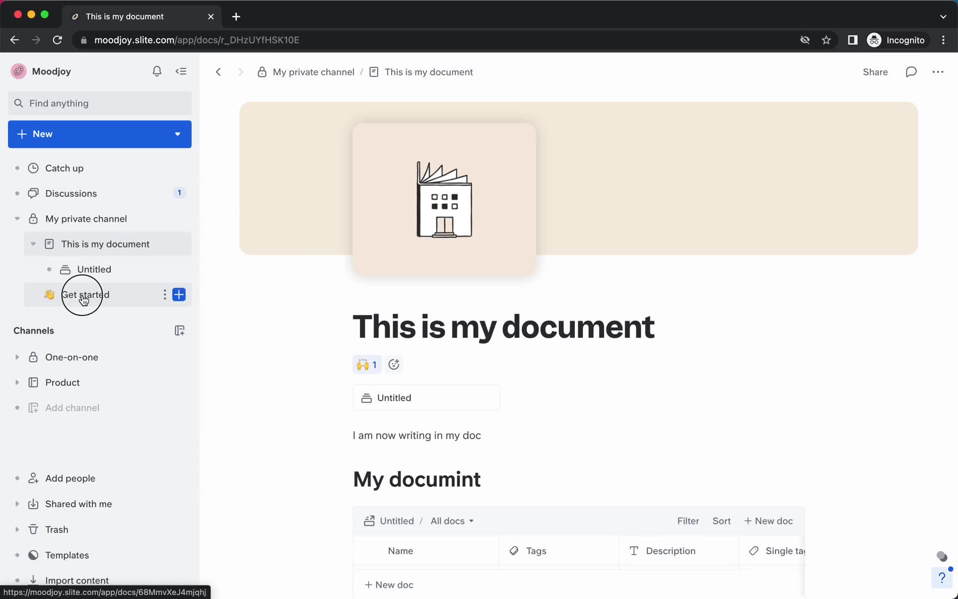 Creating a document screenshot