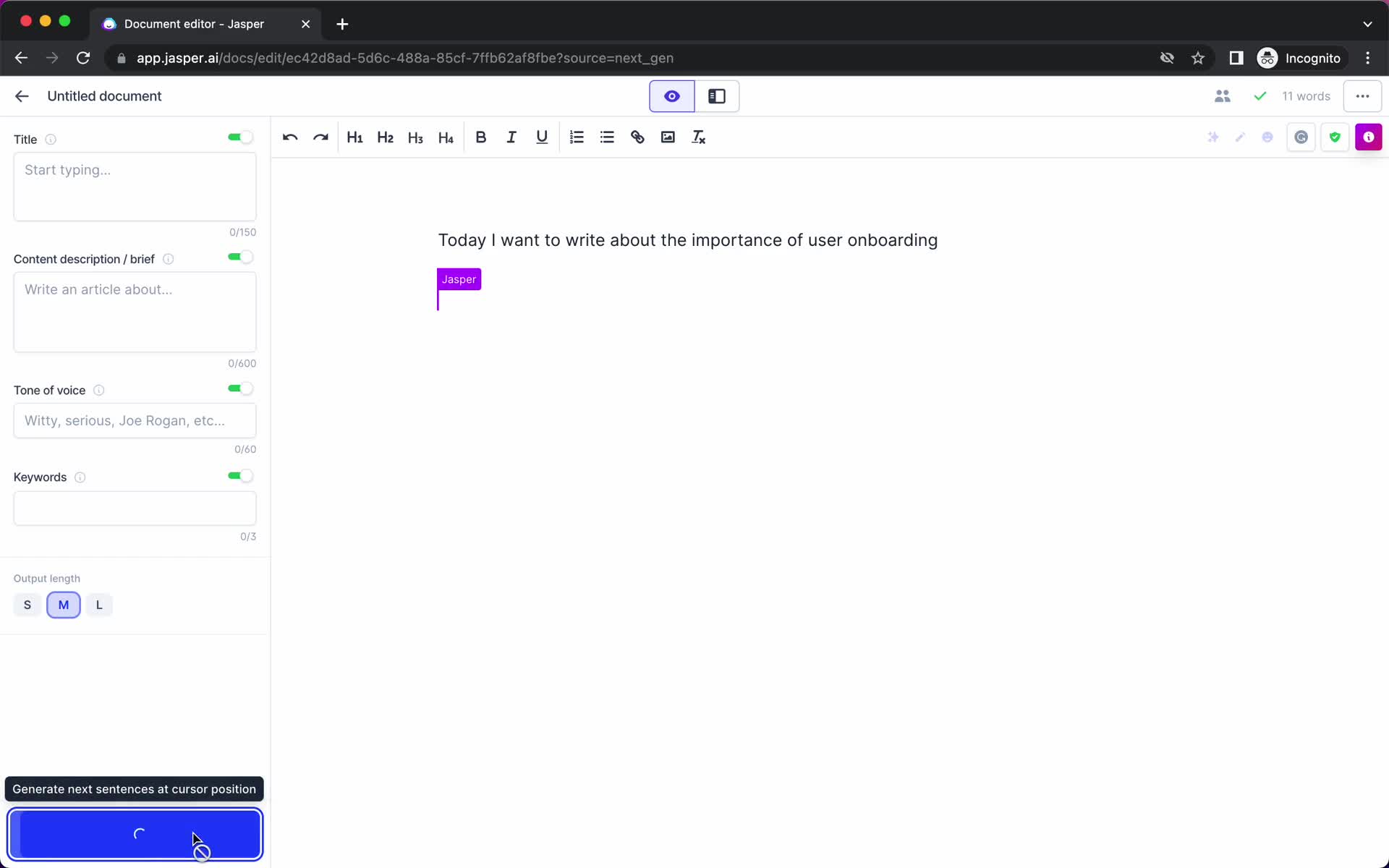 Creating a document screenshot