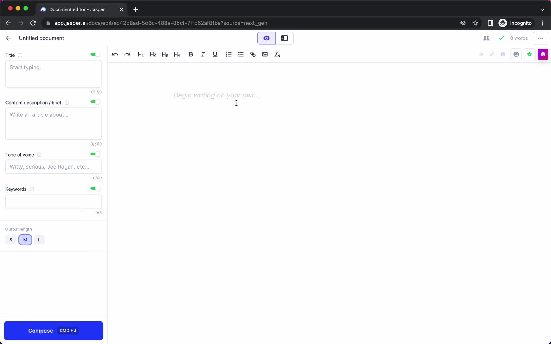 Creating a document screenshot