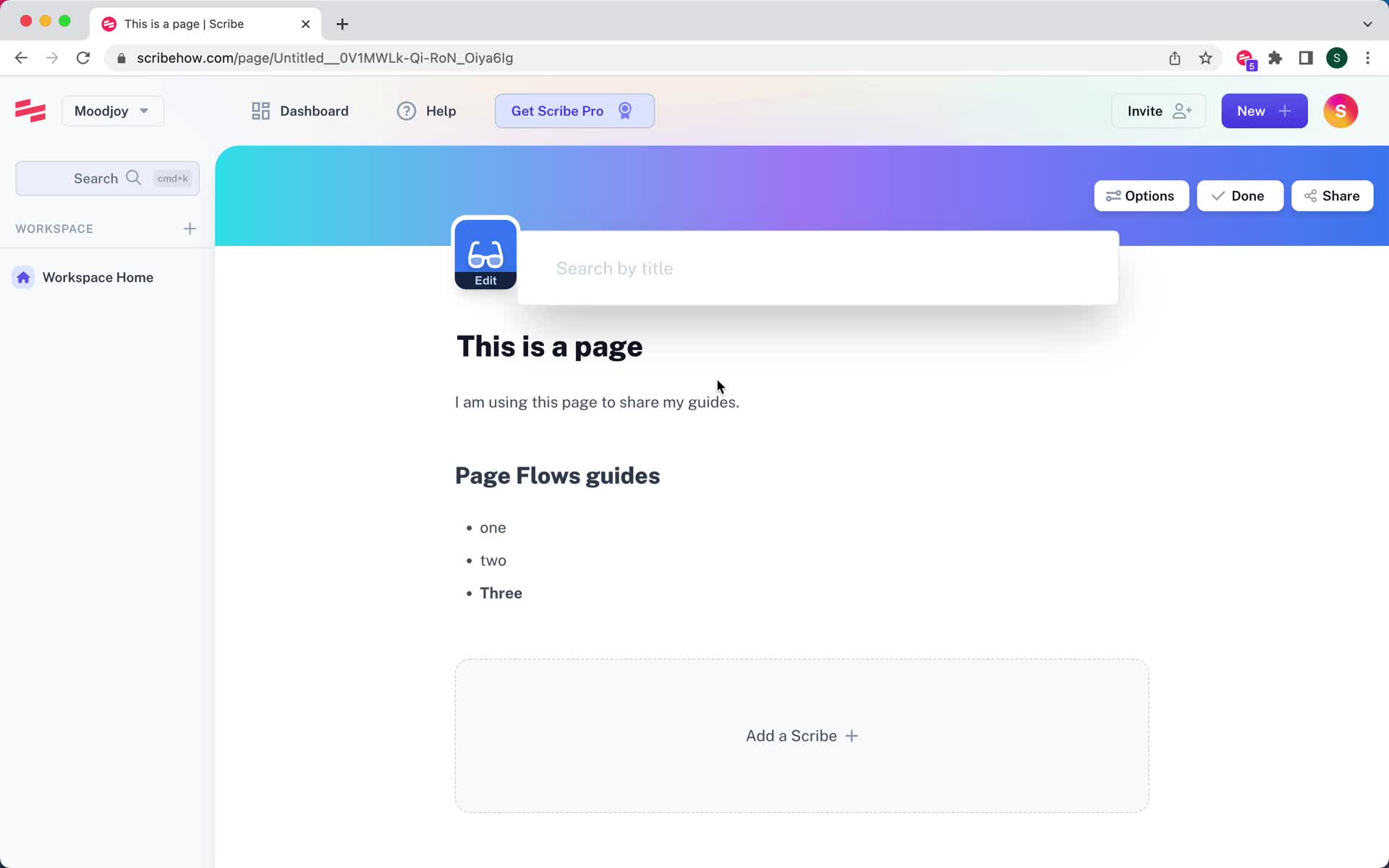 Creating a page screenshot