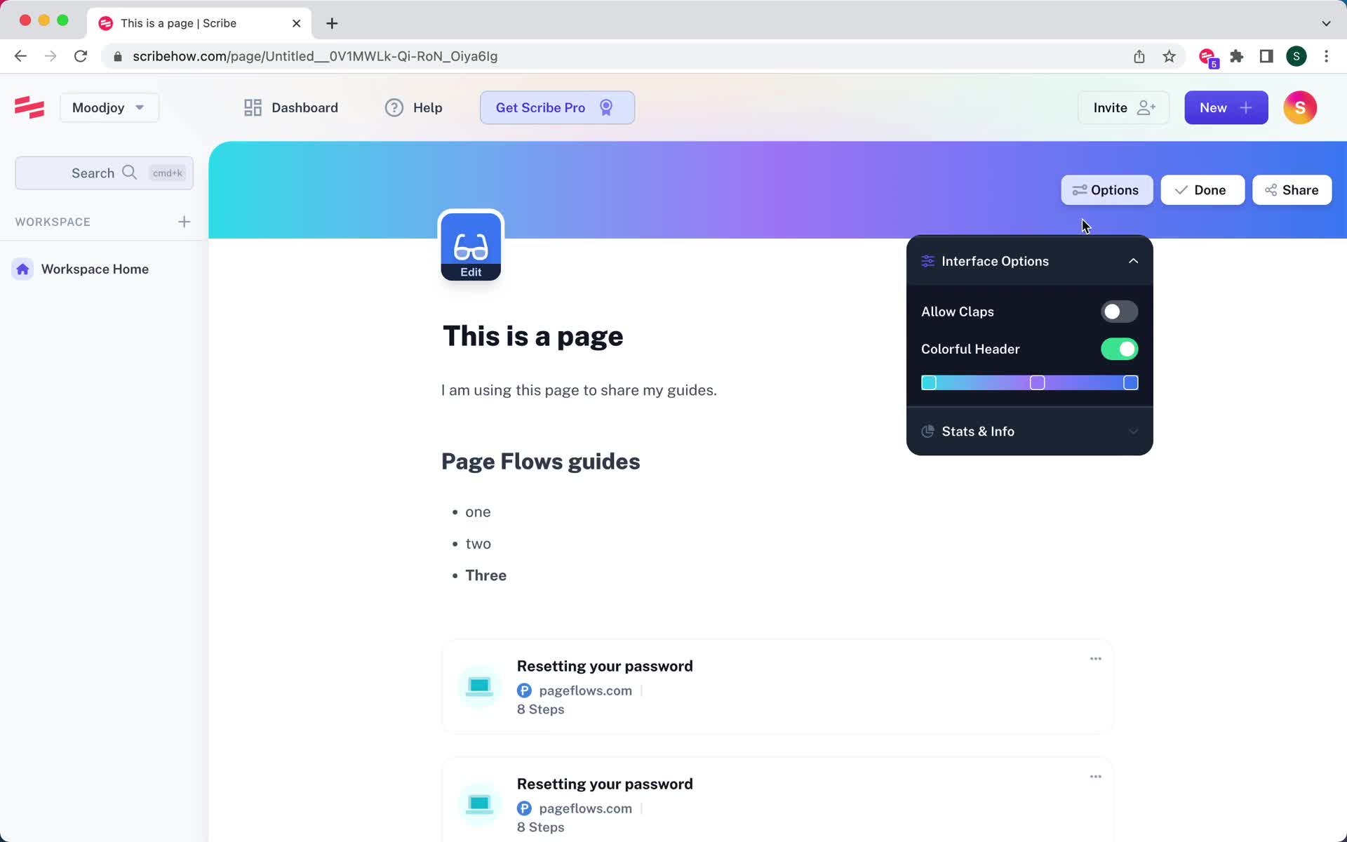 Creating a page screenshot