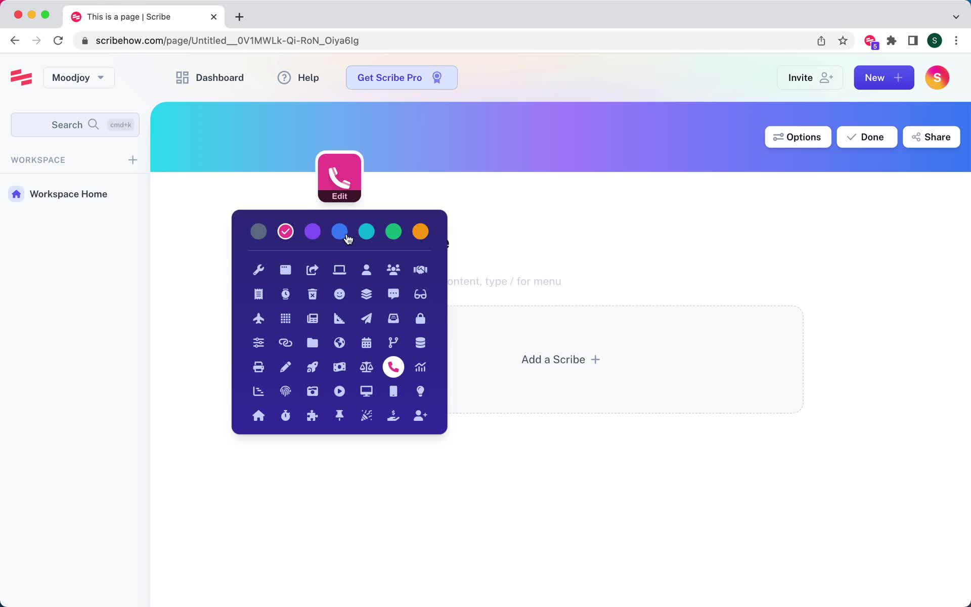 Creating a page screenshot