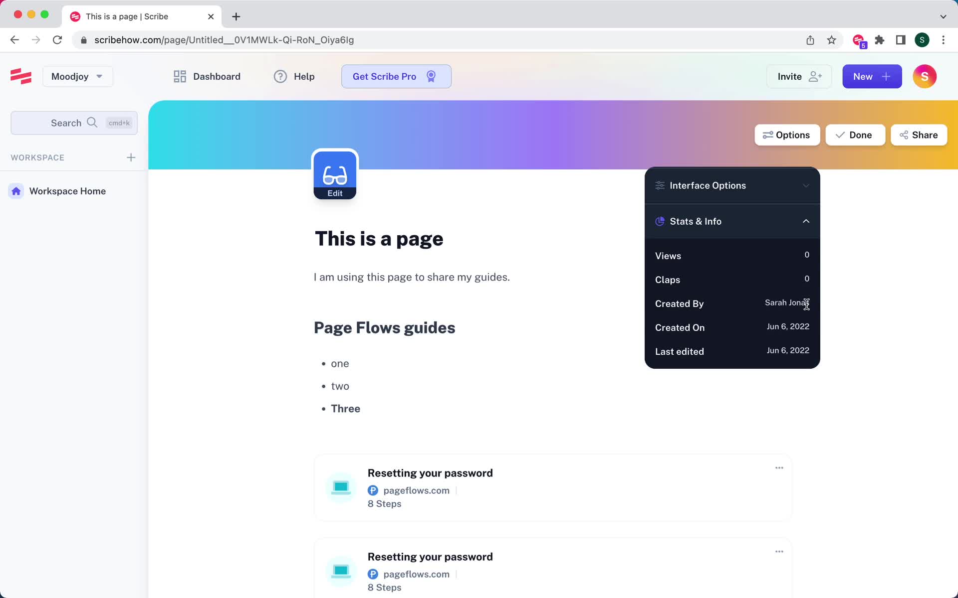 Creating a page screenshot