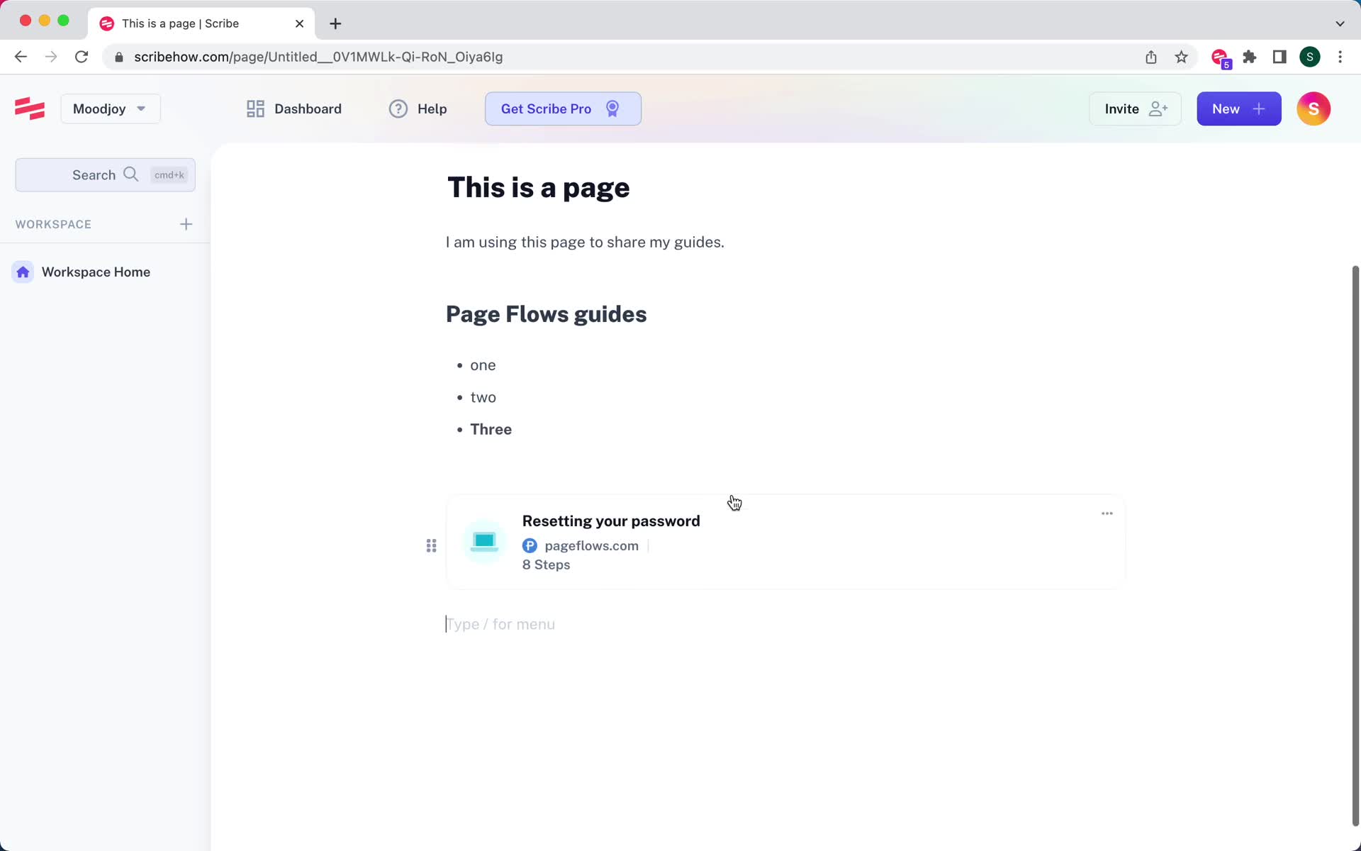 Creating a page screenshot