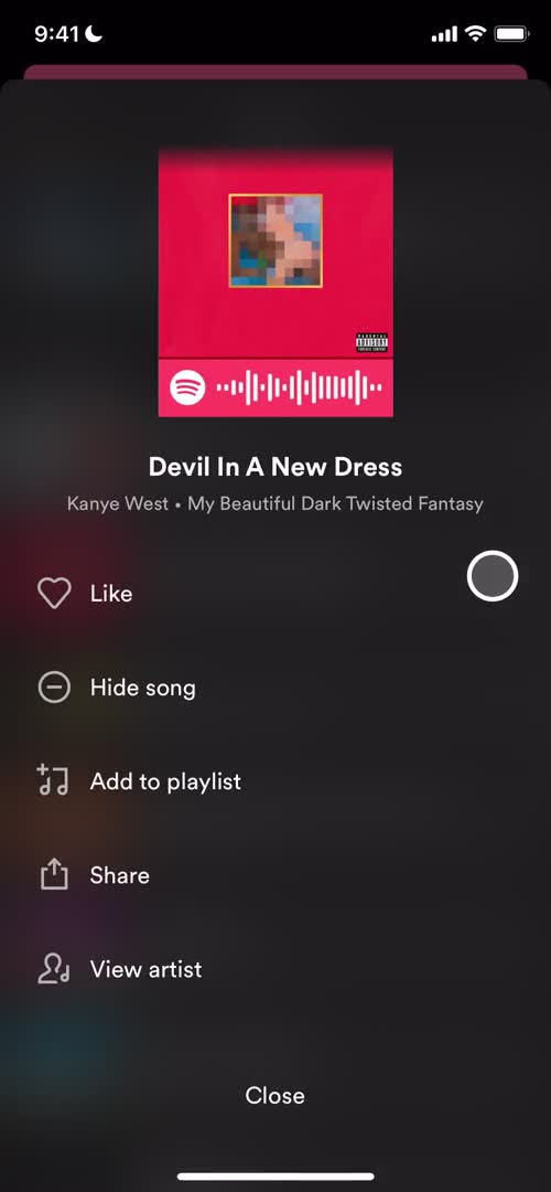 Creating a playlist screenshot