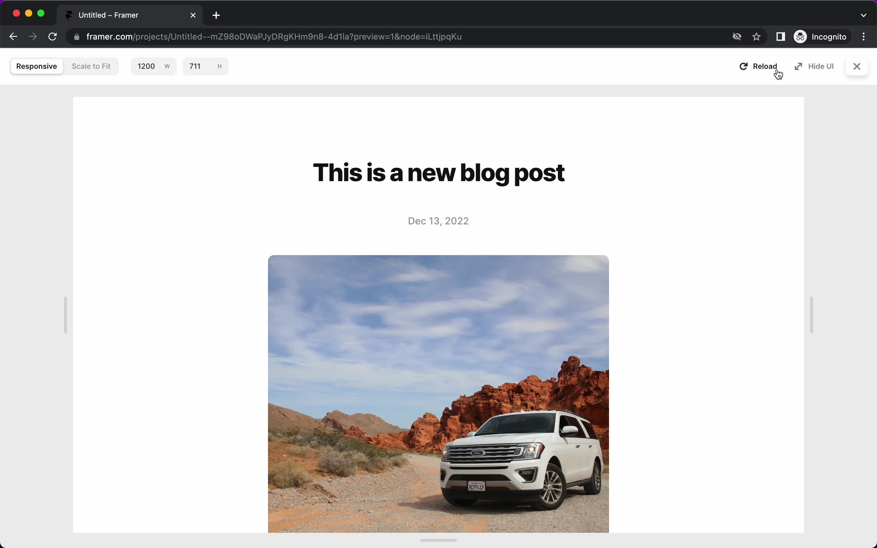 Creating a post screenshot