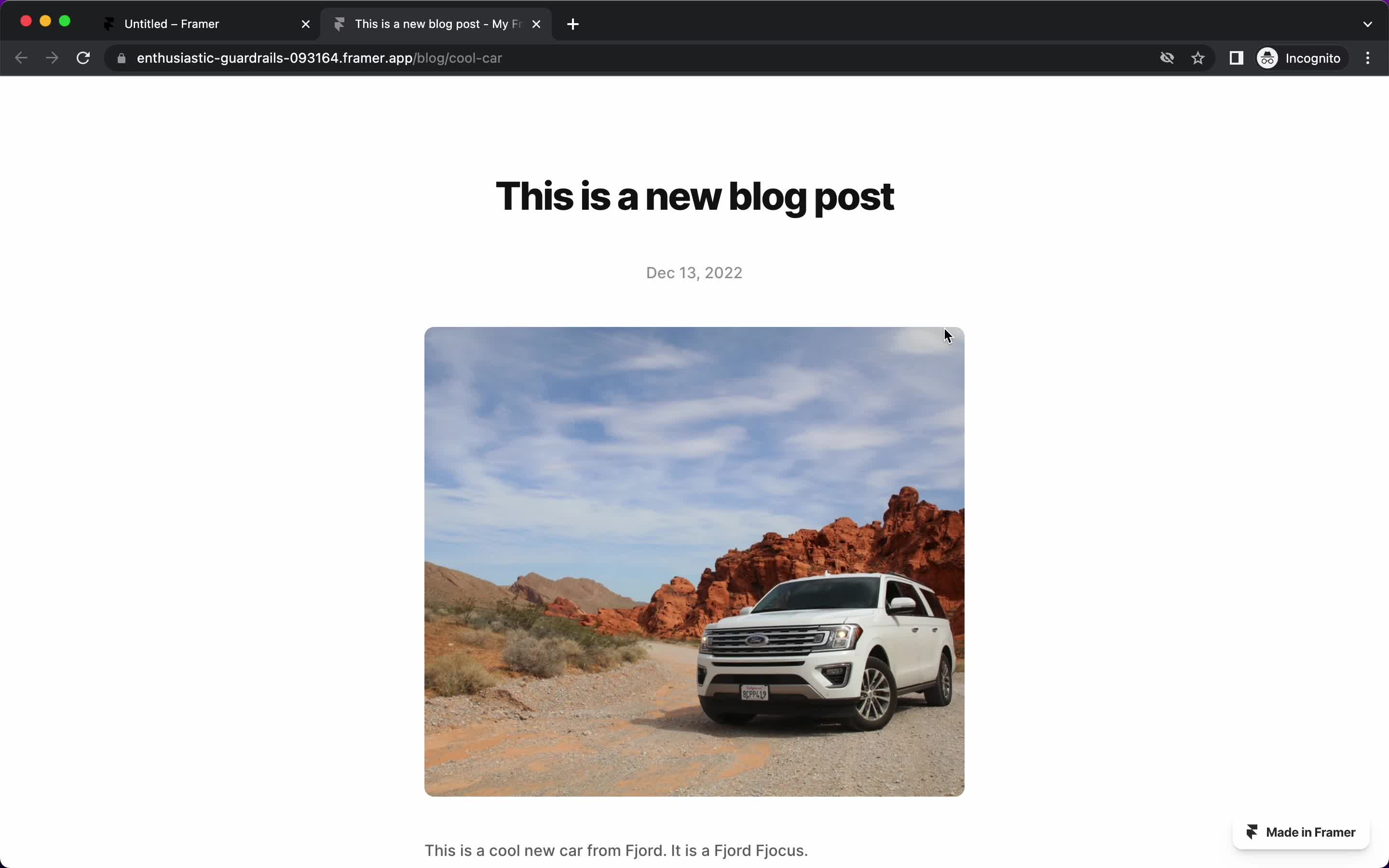 Creating a post screenshot