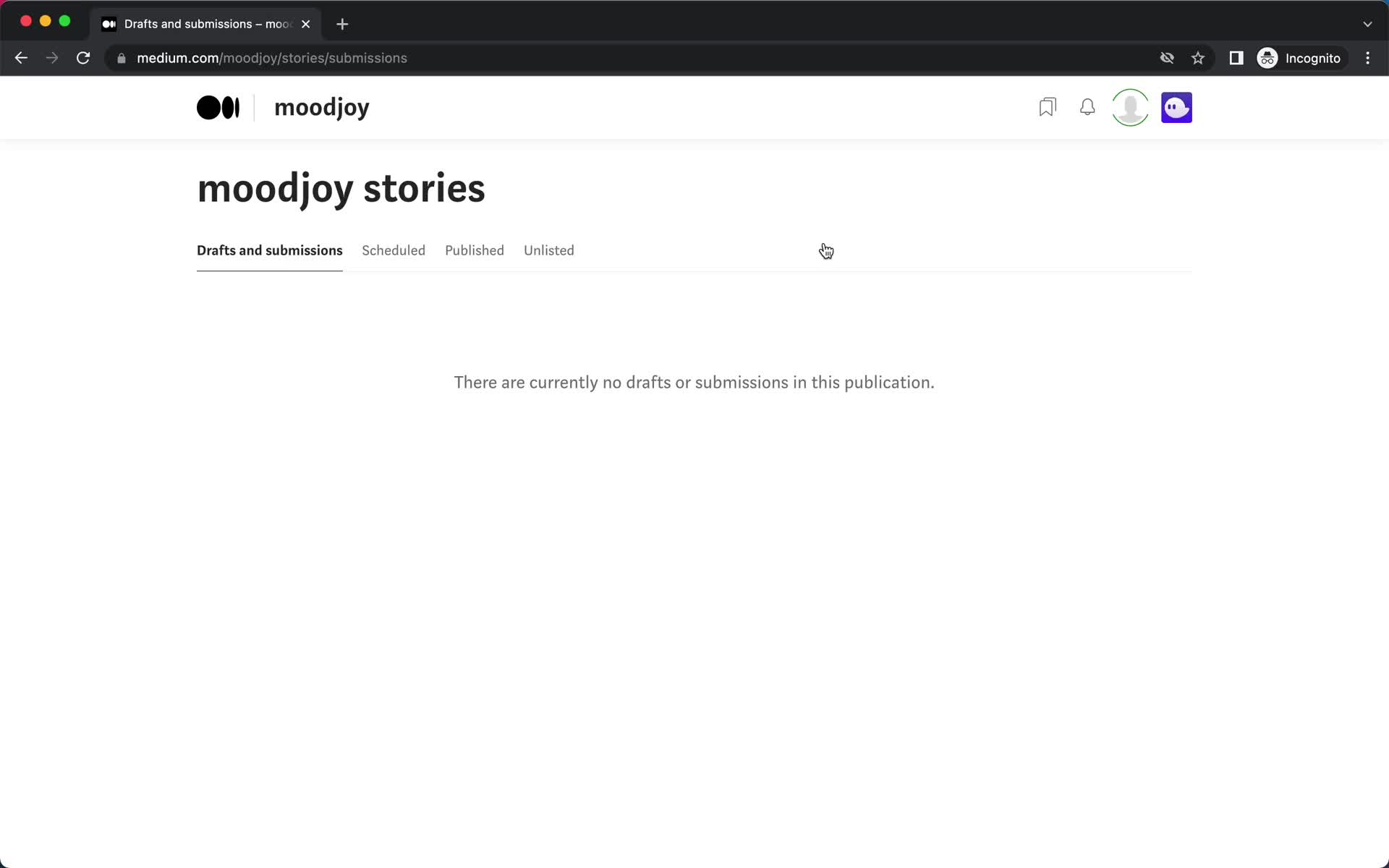 Creating a publication screenshot