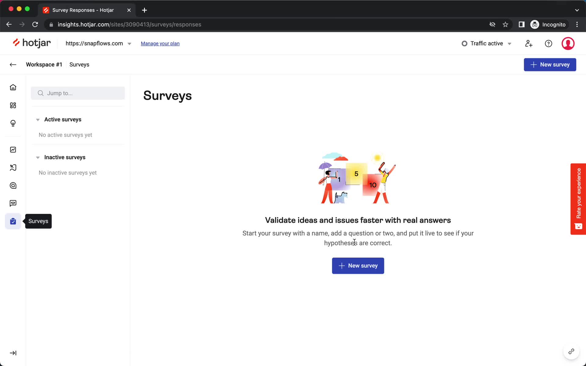 Creating a survey on Hotjar video thumbnail