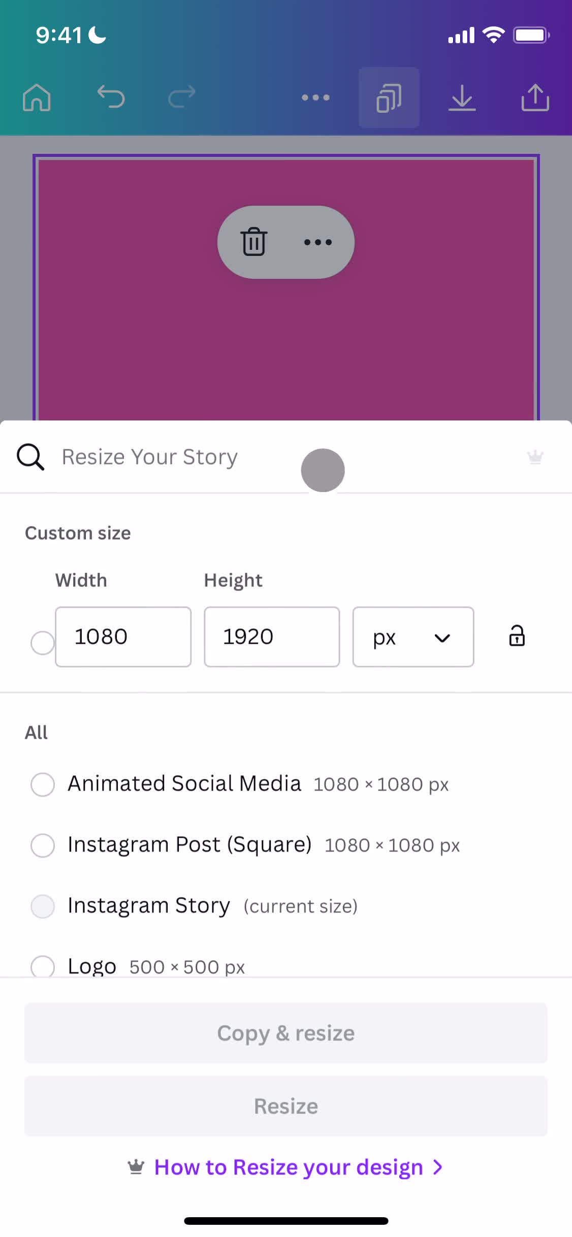 Creating a design on Canva video thumbnail