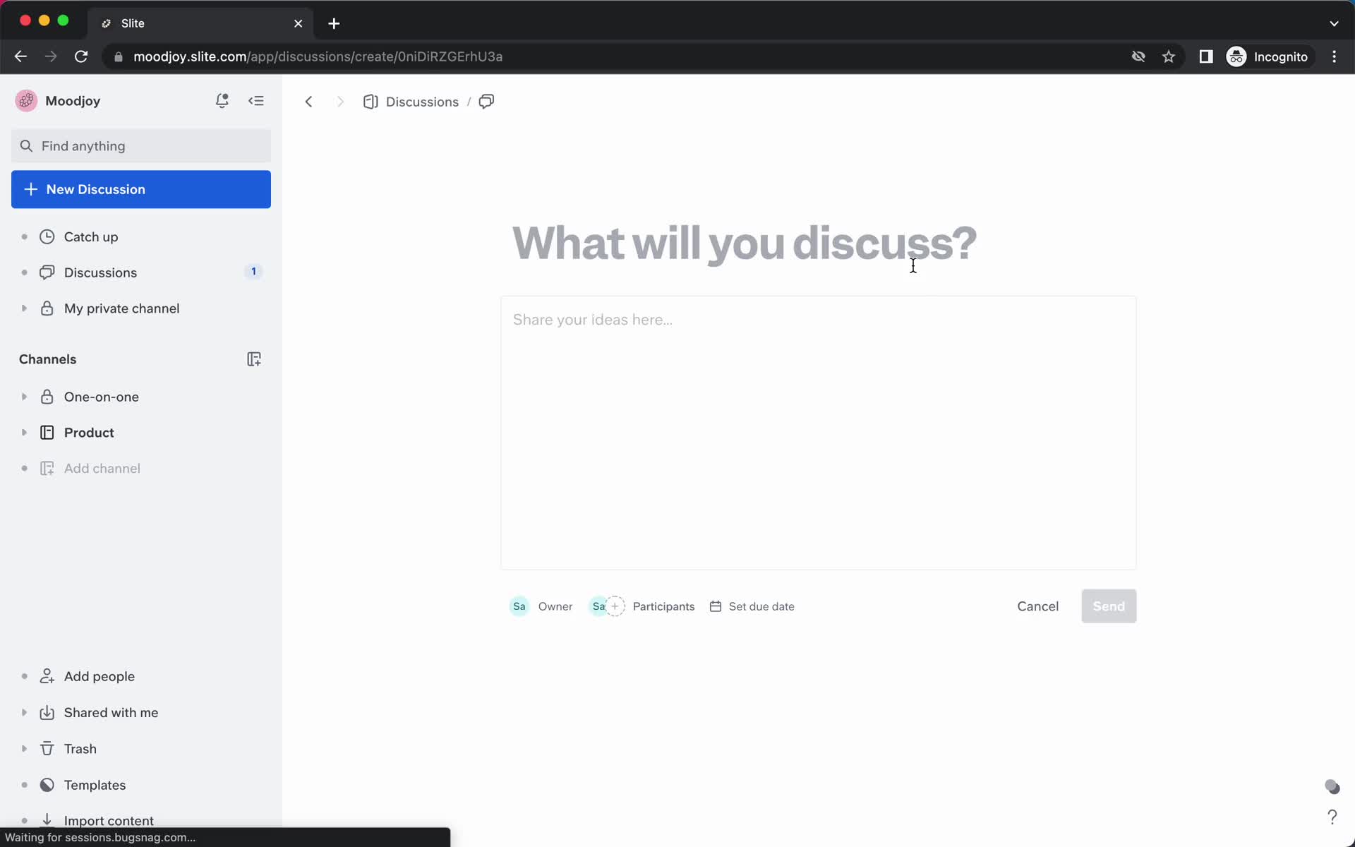 Discussions screenshot