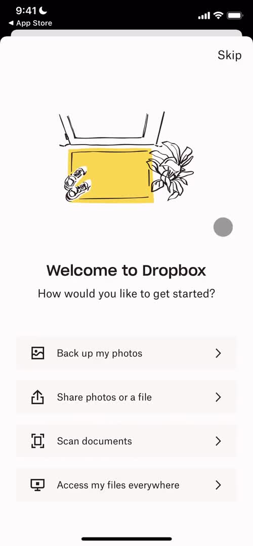 Onboarding screenshot