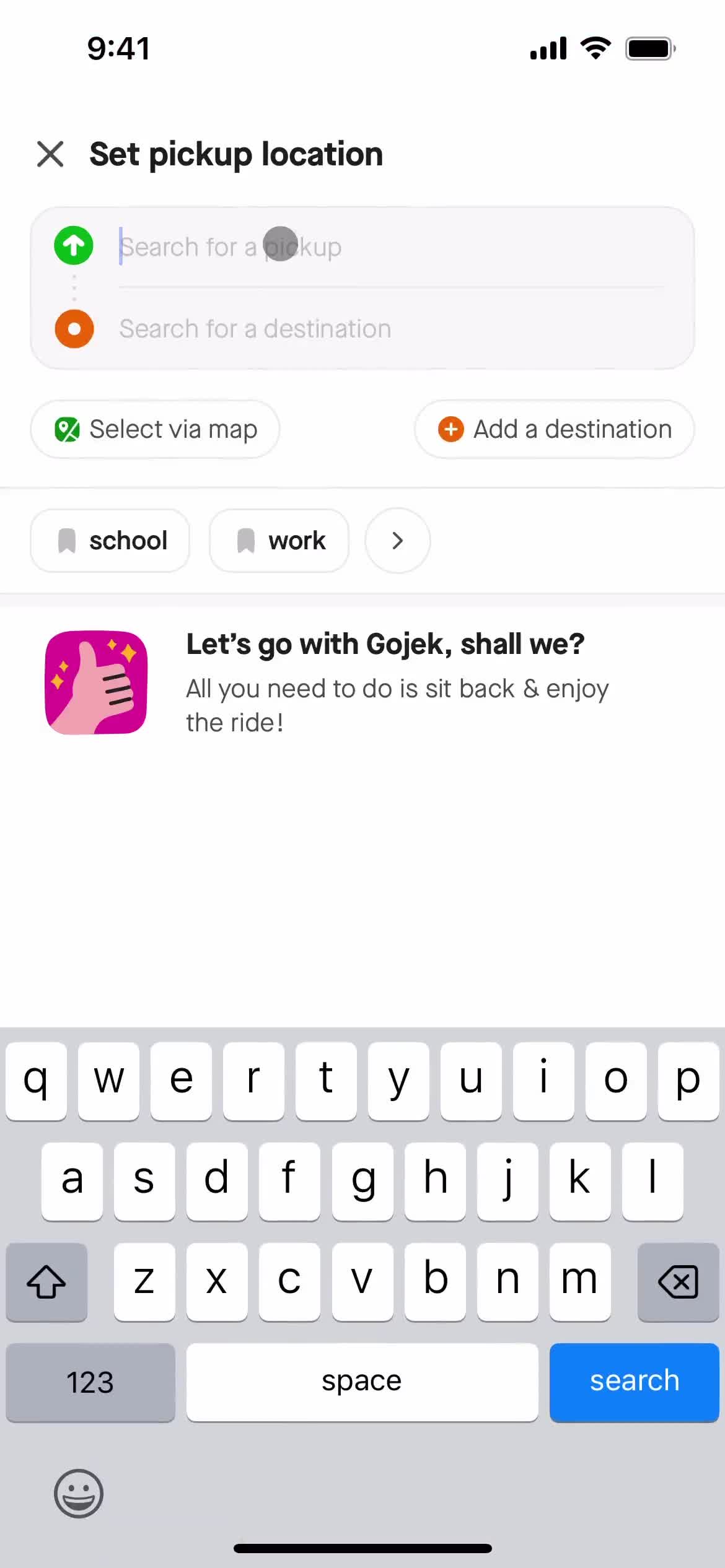 Booking a ride on Gojek video thumbnail