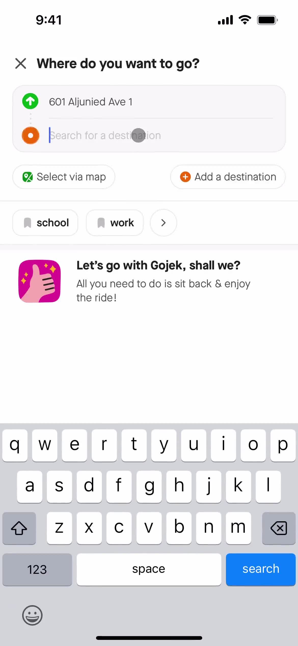 Booking a ride on Gojek video thumbnail