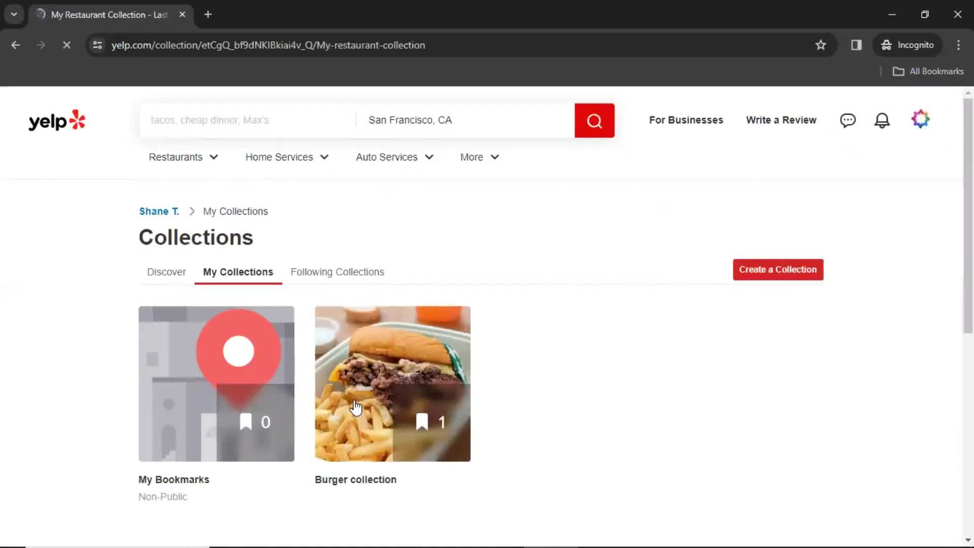 Creating a collection on Yelp video thumbnail