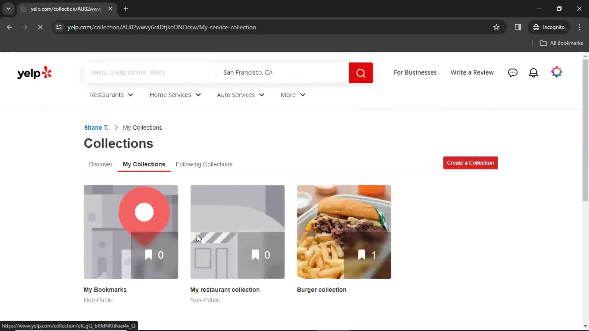 Creating a collection on Yelp video thumbnail