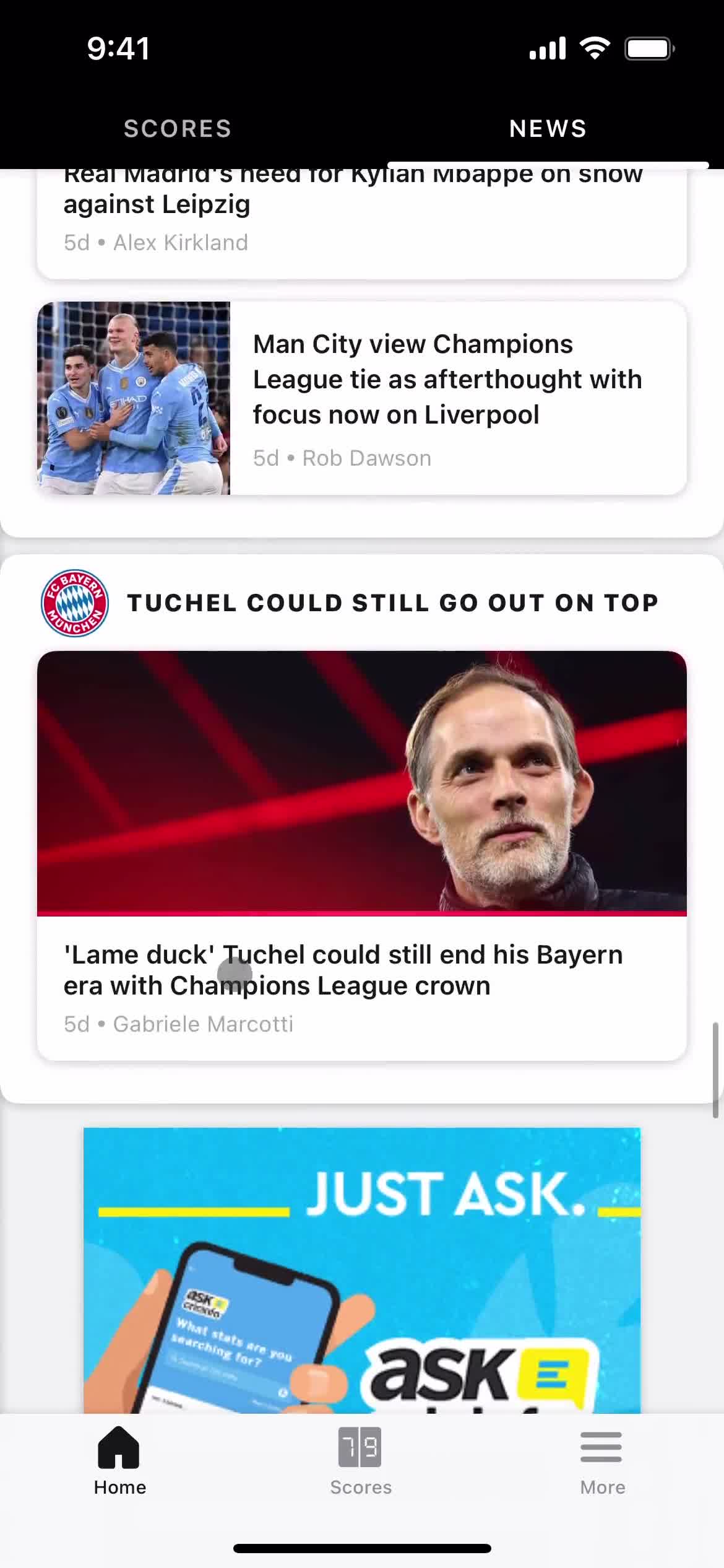 Discovering content on ESPN video thumbnail