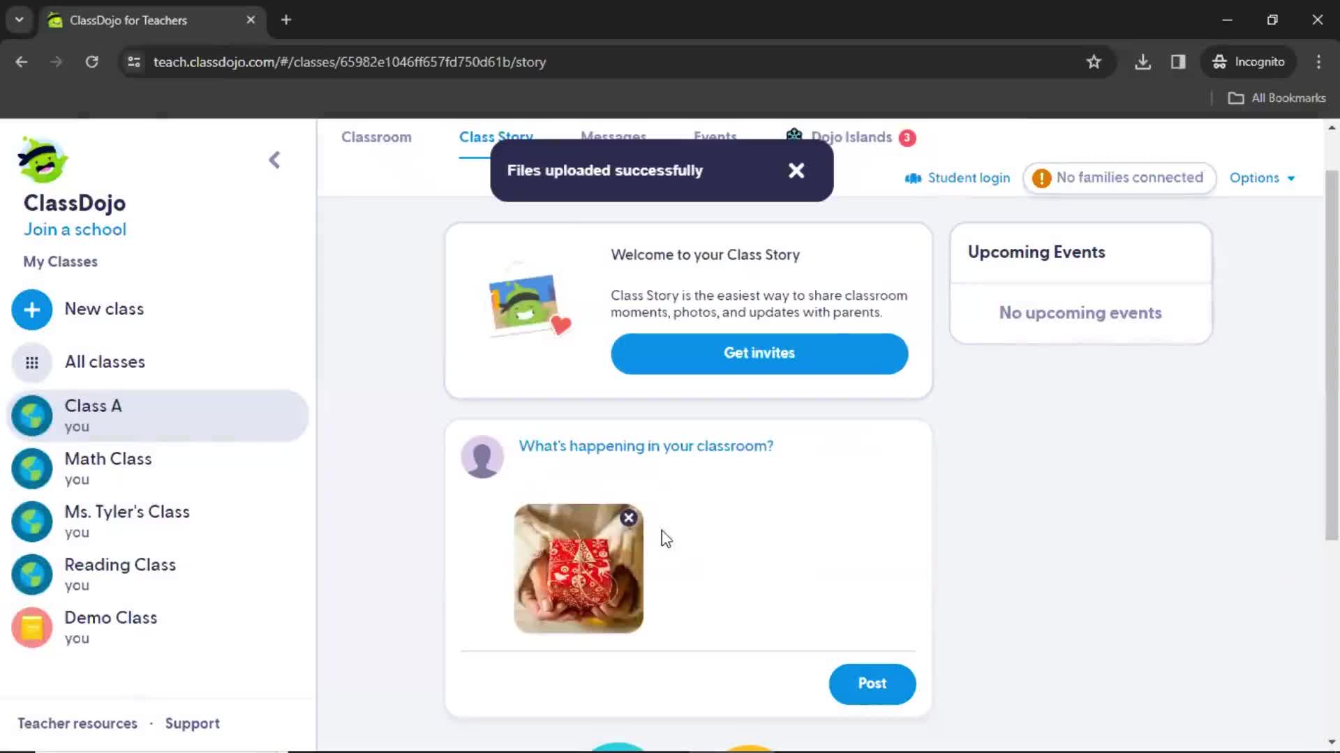 General browsing on ClassDojo video thumbnail