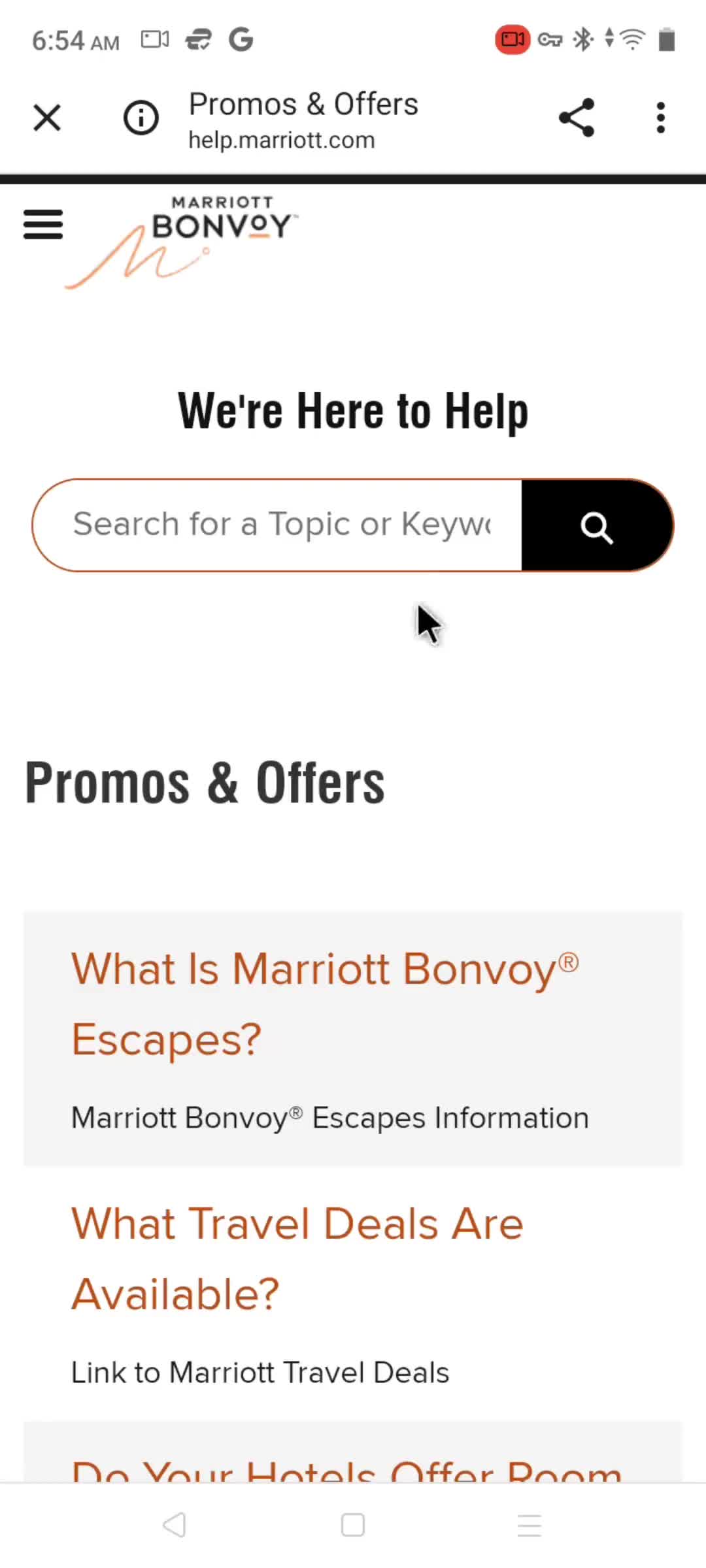 Help center on Marriott Bonvoy video thumbnail