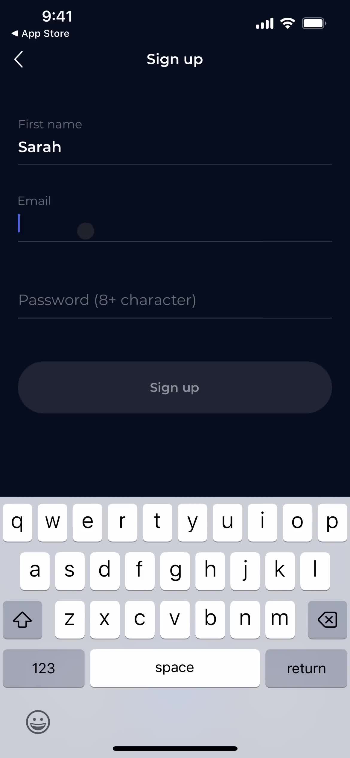 Onboarding screenshot