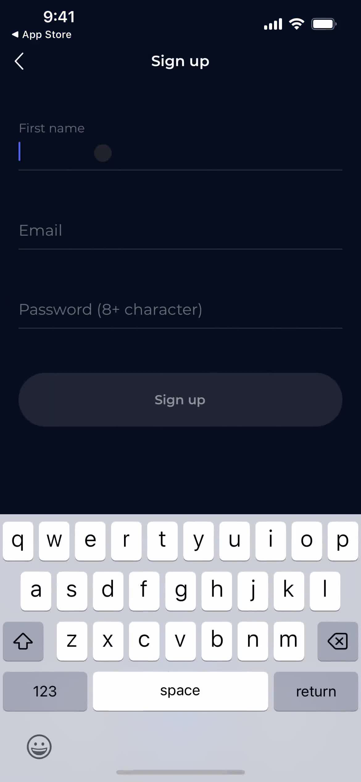 Onboarding screenshot