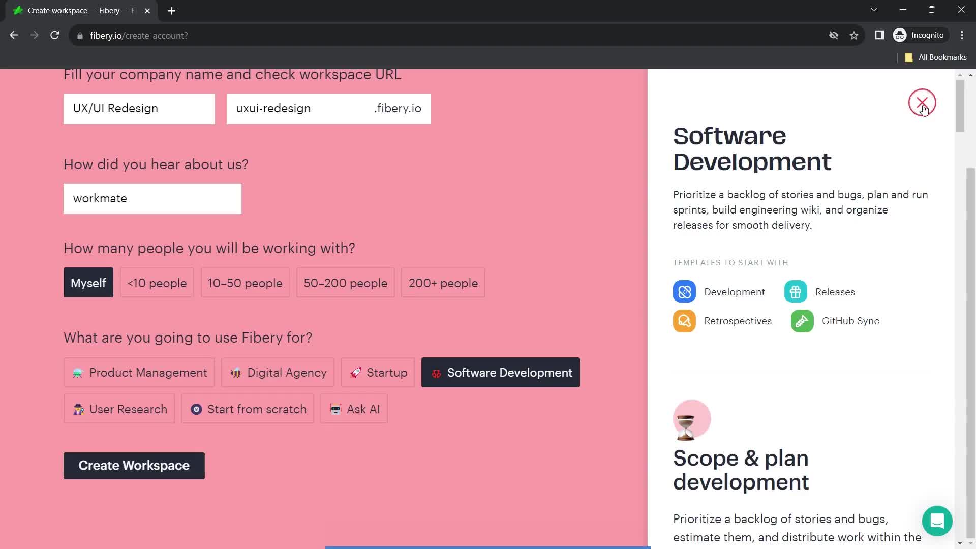 Onboarding screenshot