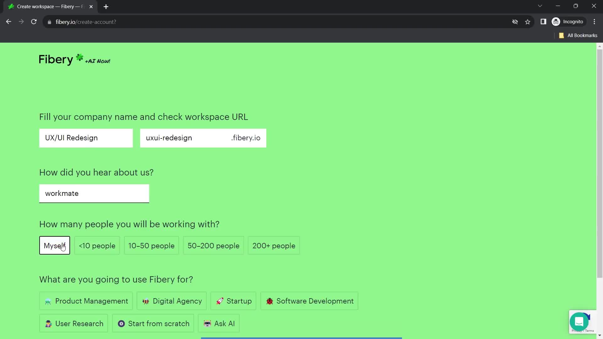 Onboarding screenshot