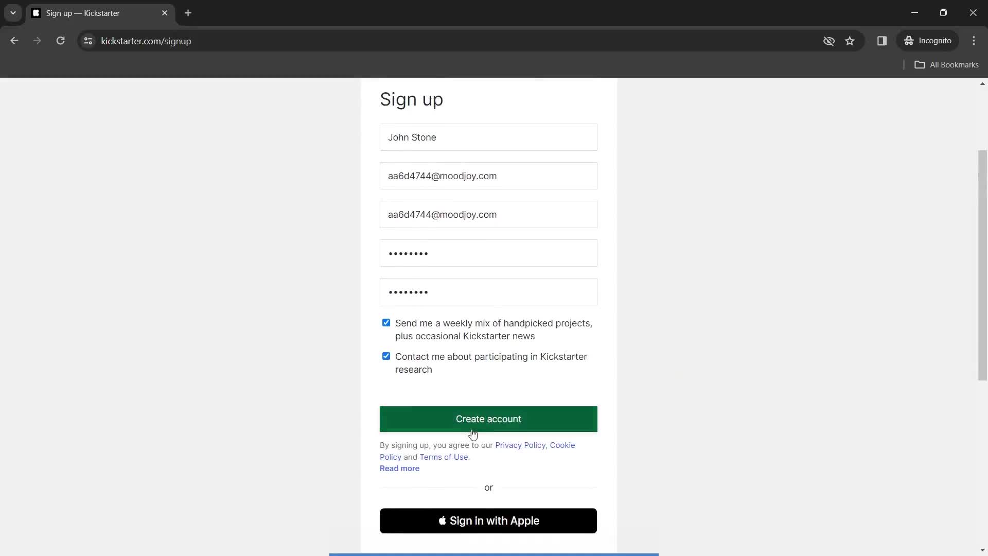 Onboarding screenshot