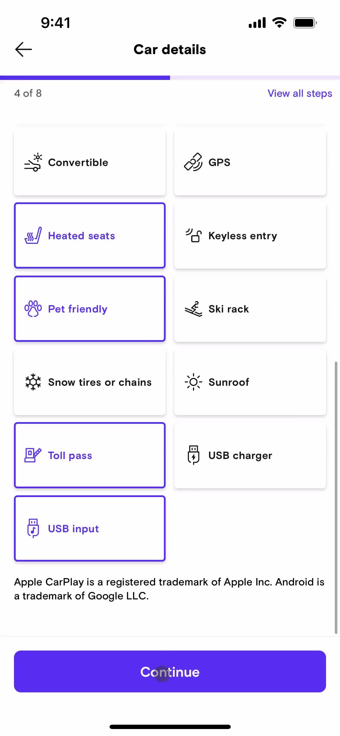 Registering as host screenshot