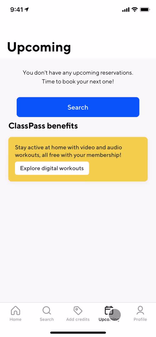 General browsing on ClassPass video thumbnail