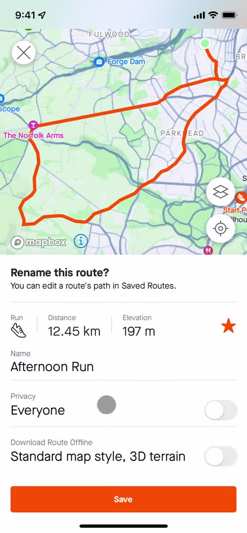 General browsing on Strava video thumbnail