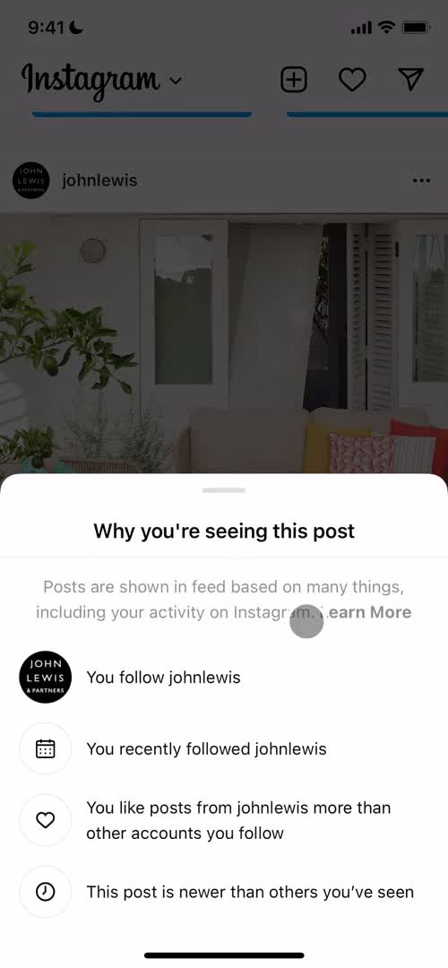 General browsing on Instagram video thumbnail