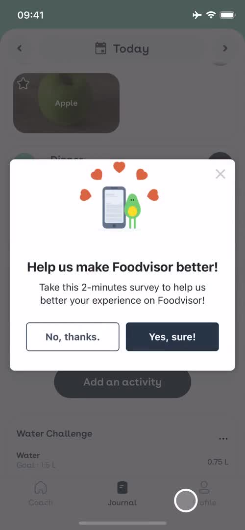 General browsing on Foodvisor video thumbnail