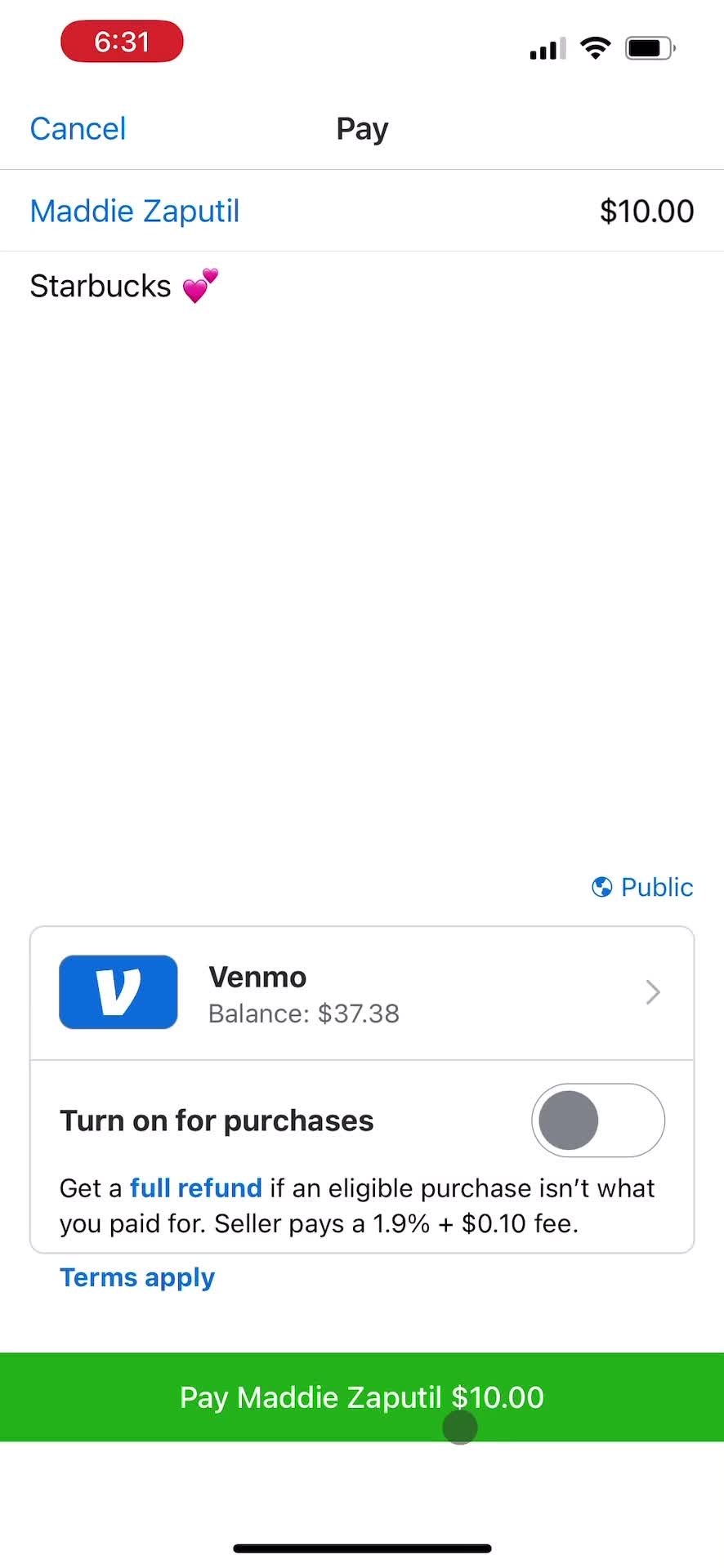 General browsing on Venmo video thumbnail