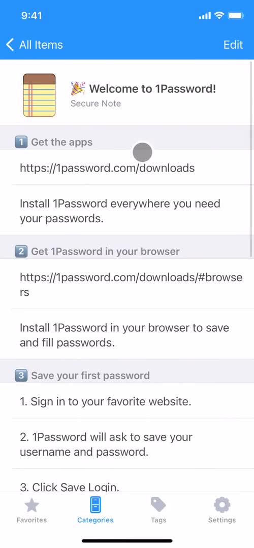 General browsing on 1Password video thumbnail