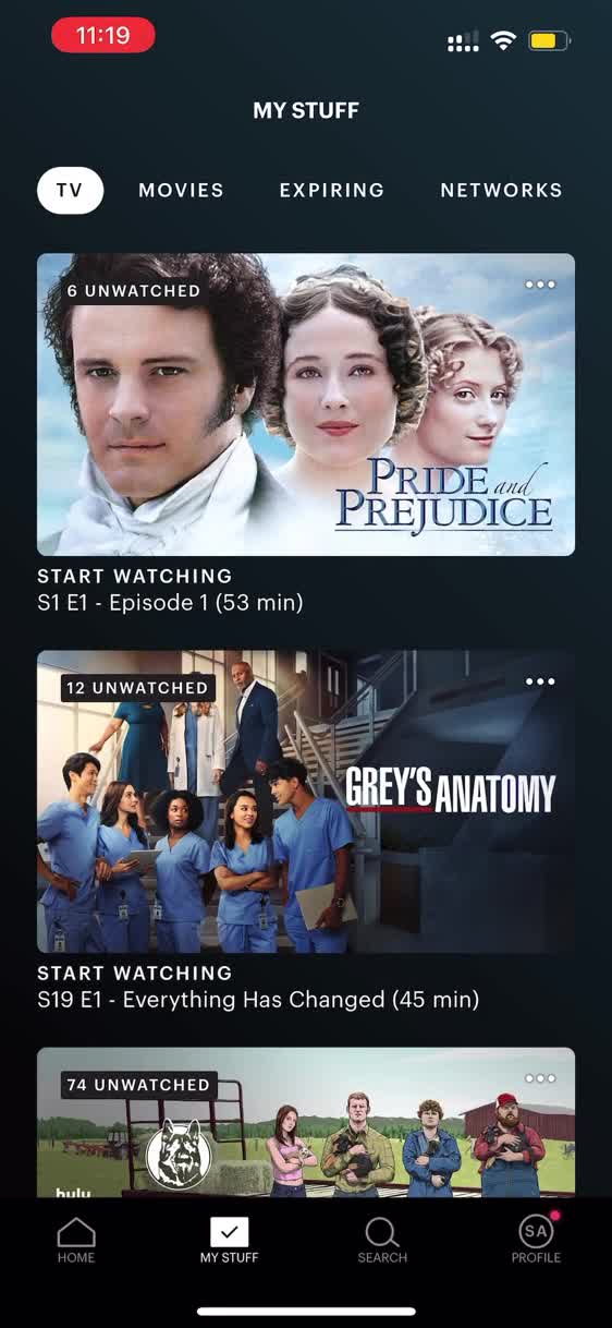 General browsing on Hulu video thumbnail