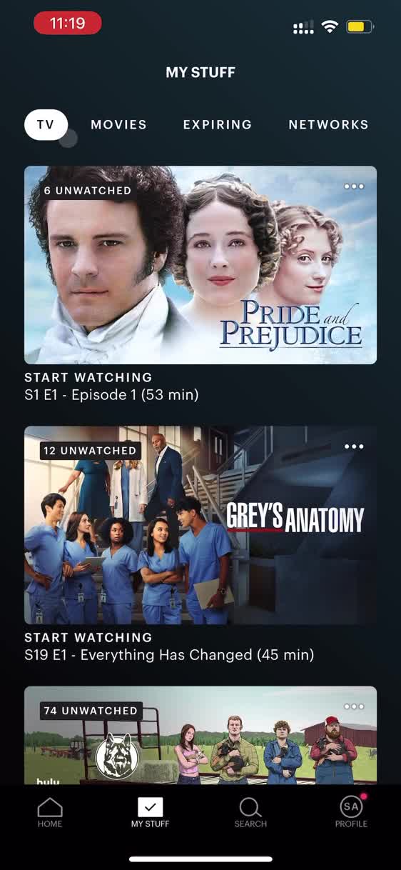 General browsing on Hulu video thumbnail