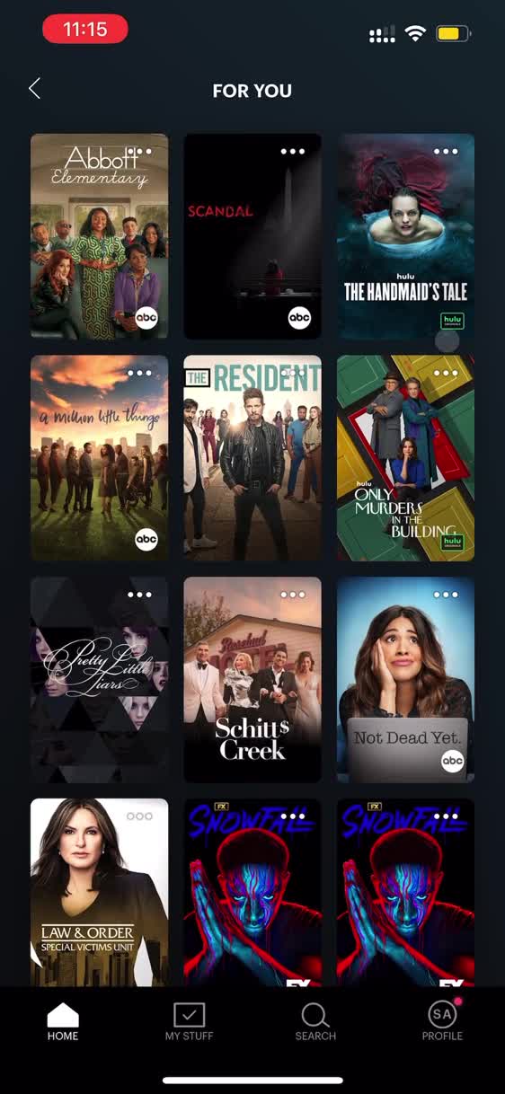 General browsing on Hulu video thumbnail