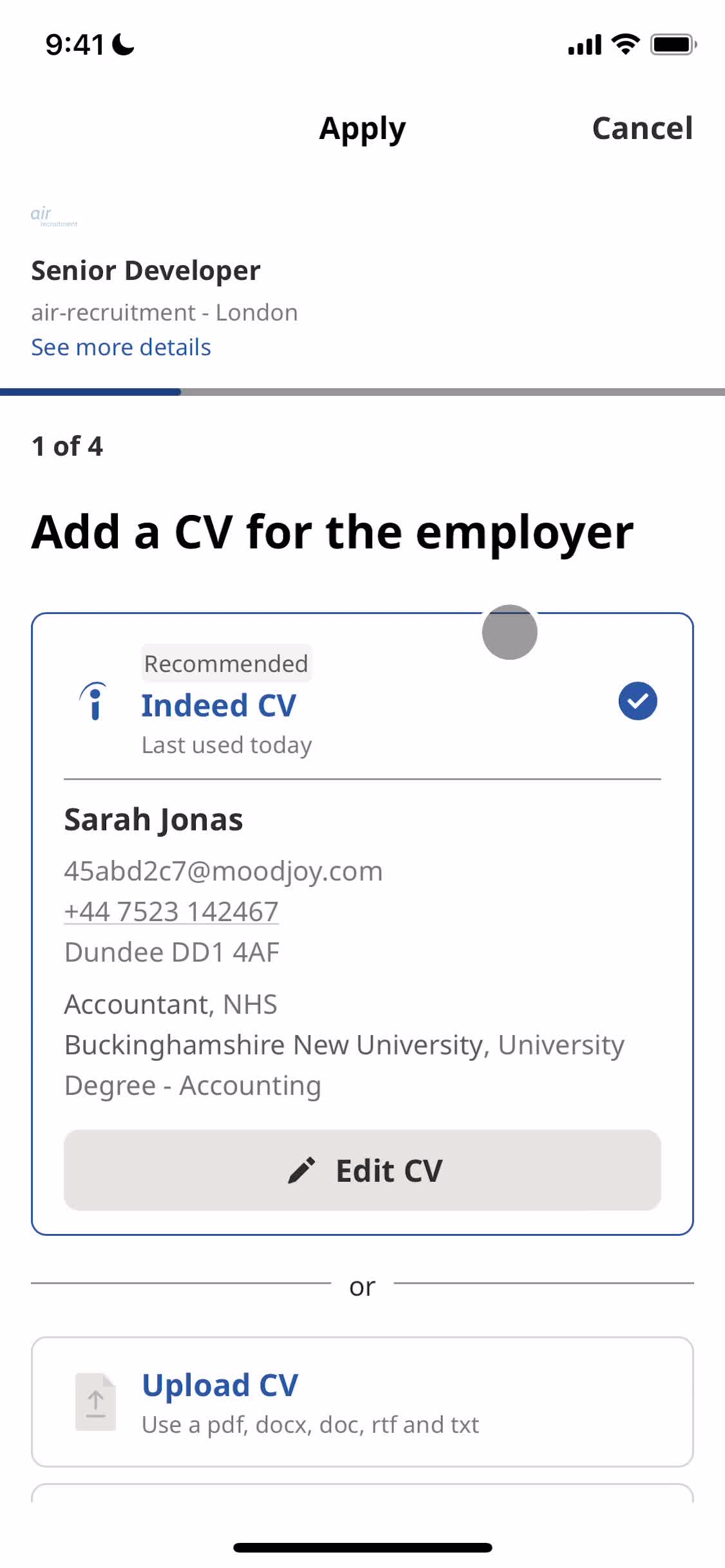 Add resume video thumbnail