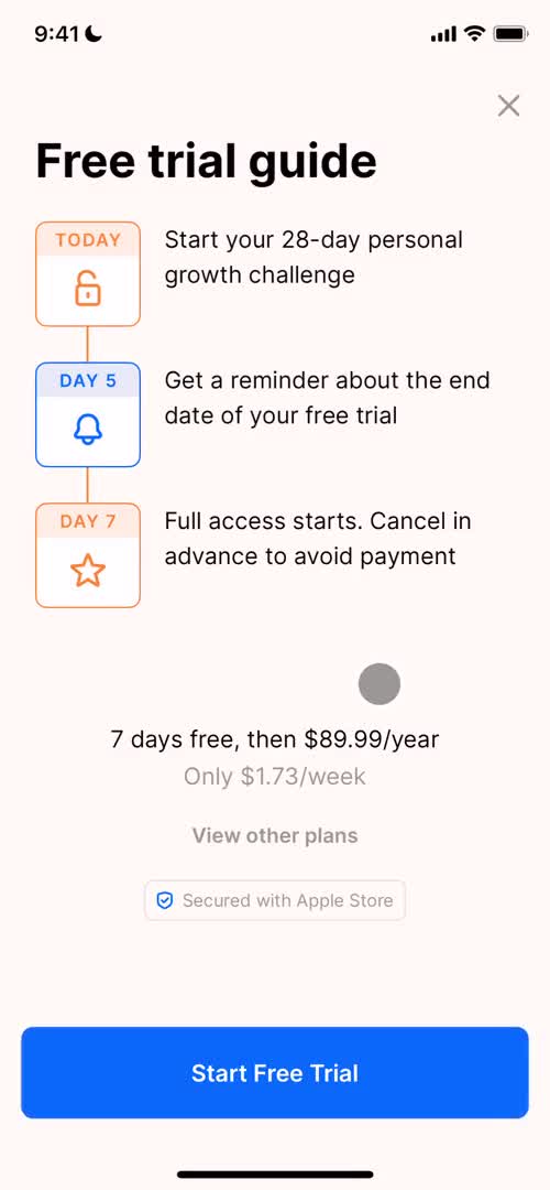 Onboarding screenshot