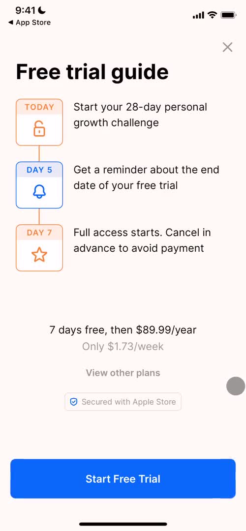 Onboarding screenshot