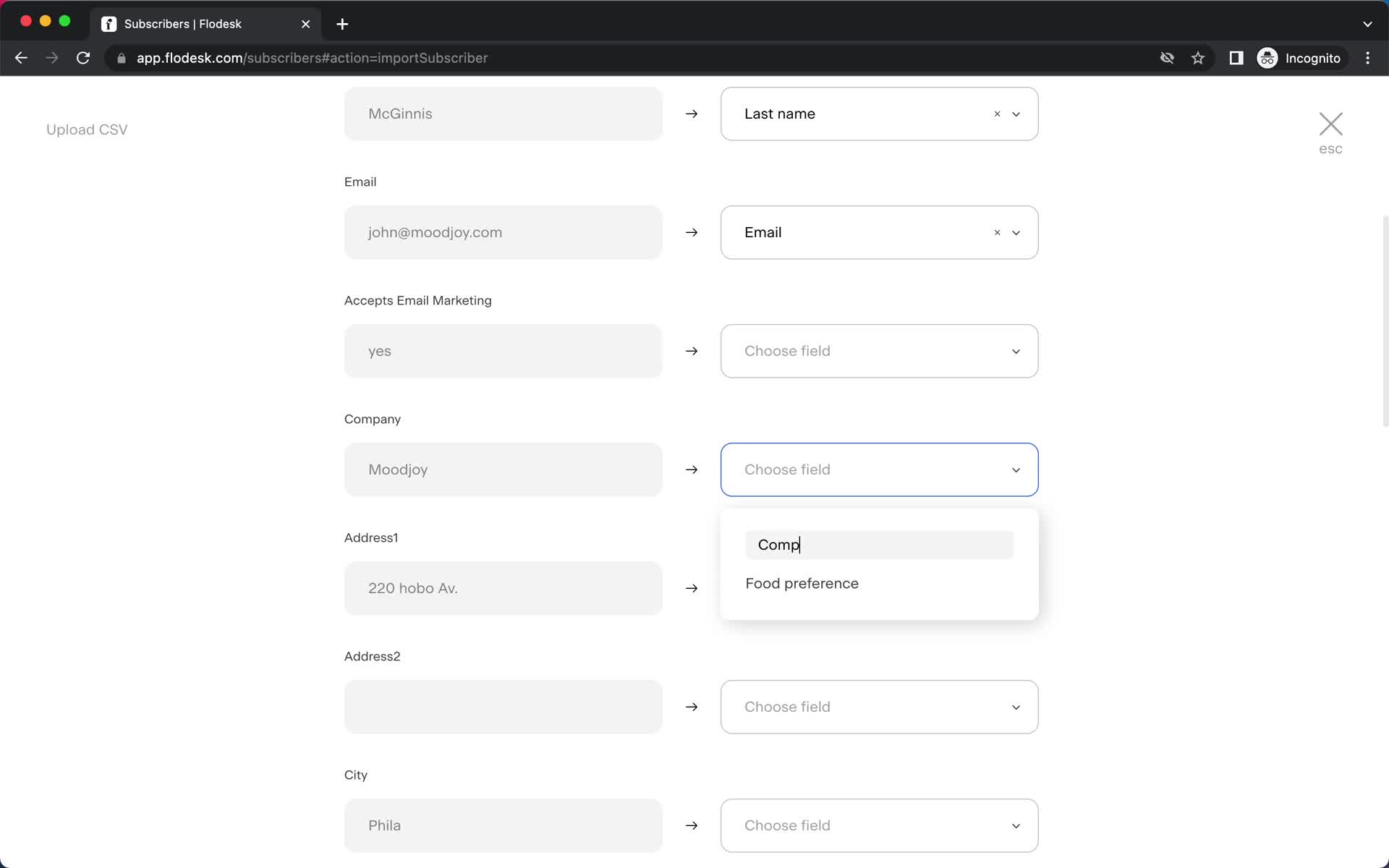 CSV import on Flodesk video thumbnail