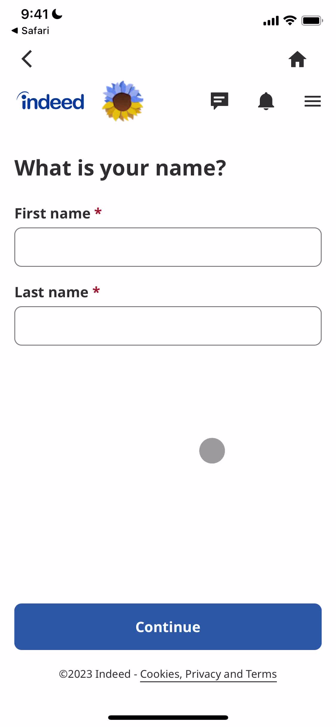 Onboarding screenshot